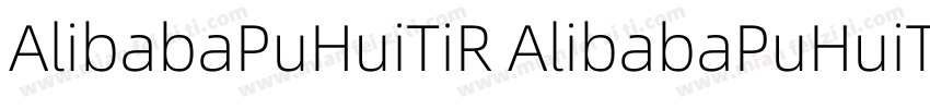 AlibabaPuHuiTiR AlibabaPuHuiTiB字体转换